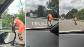 Емили Тротинетката се преби на Околовръстното със 100 км/ч. Какво е състоянието й?