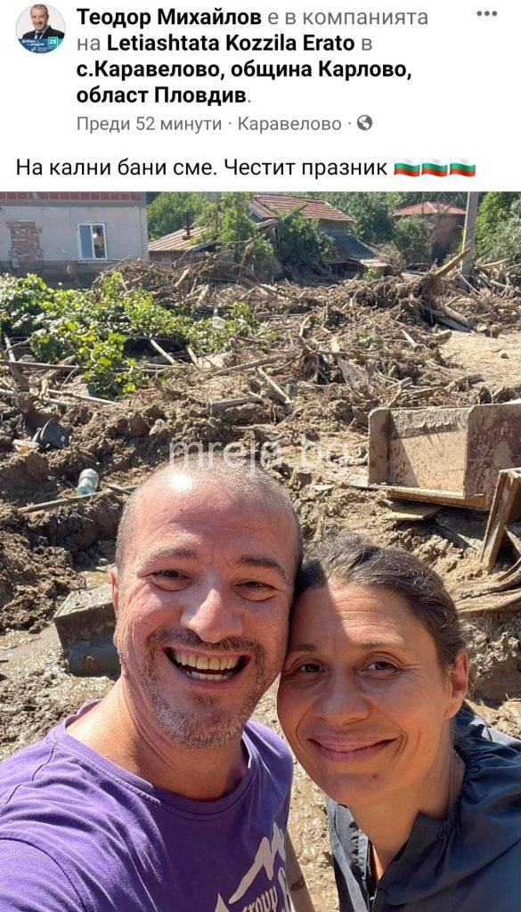 „На кални бани сме“: Кандидат-депутат се снима сред разрушенията от наводненията