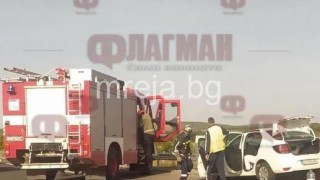 Кървав ад затвори АМ „Тракия“ (ГАЛЕРИЯ СНИМКИ)