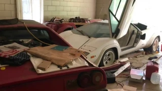 В гараж на пенсионерка откриха изоставени суперавтомобили Ferrari и Lamborghini от 80-те години на миналия век