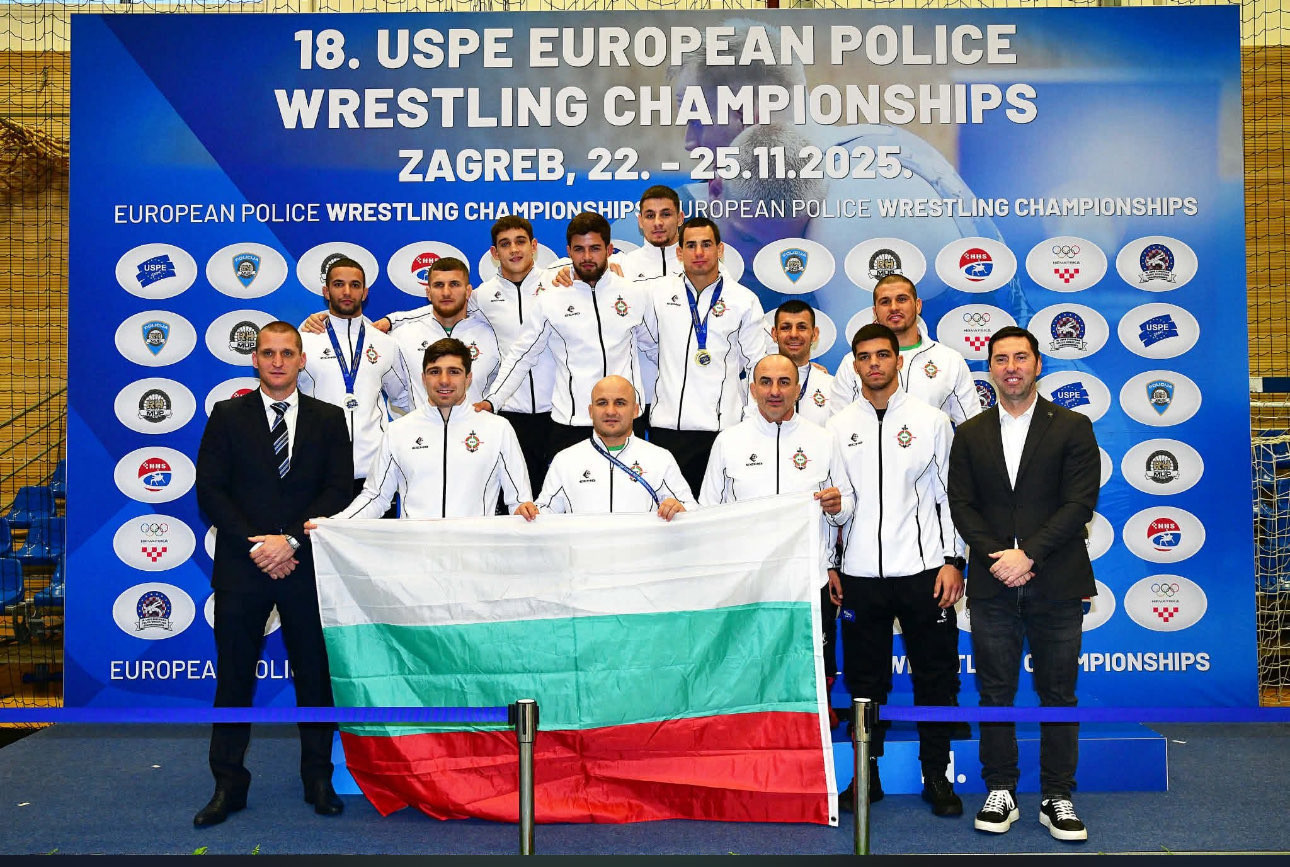 ИСТОРИЧЕСКИ УСПЕХ ЗА БЪЛГАРСКИТЕ ПОЛИЦАИ! 8 златни медала на Европейското първенство по борба в Хърватия