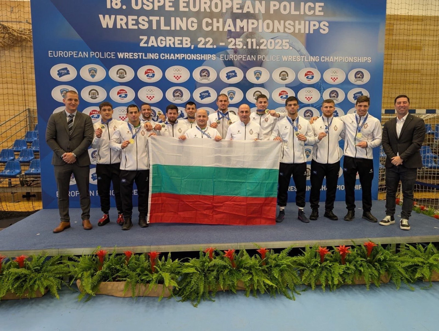 ИСТОРИЧЕСКИ УСПЕХ ЗА БЪЛГАРСКИТЕ ПОЛИЦАИ! 8 златни медала на Европейското първенство по борба в Хърватия
