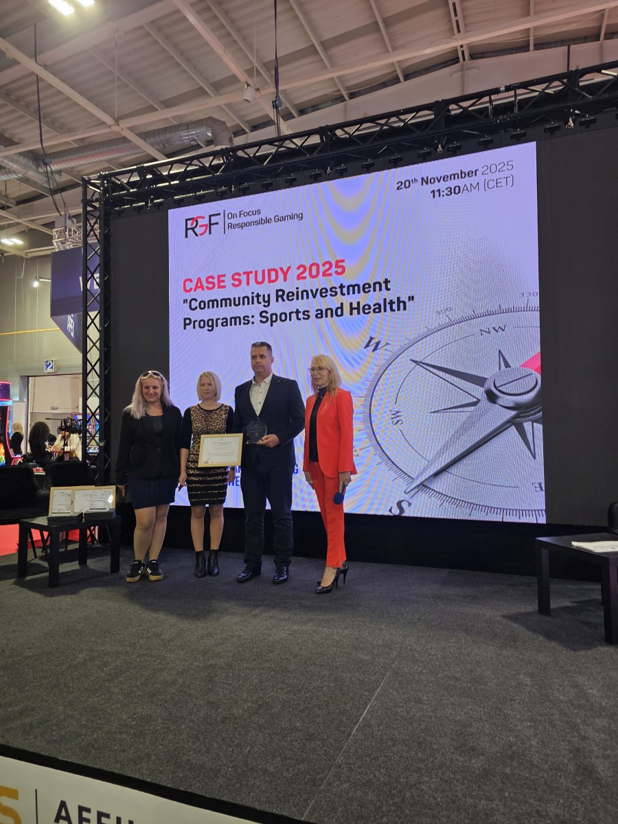 Българският спортен тотализатор с престижно отличие за Отговорна игра от Case Study Challenge 2025